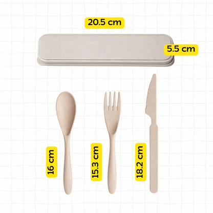 Scool Cubiertos de bamboo '25