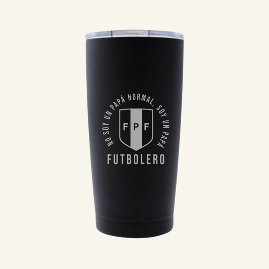 Mug Térmico Papa Futbolero (grabado laser)