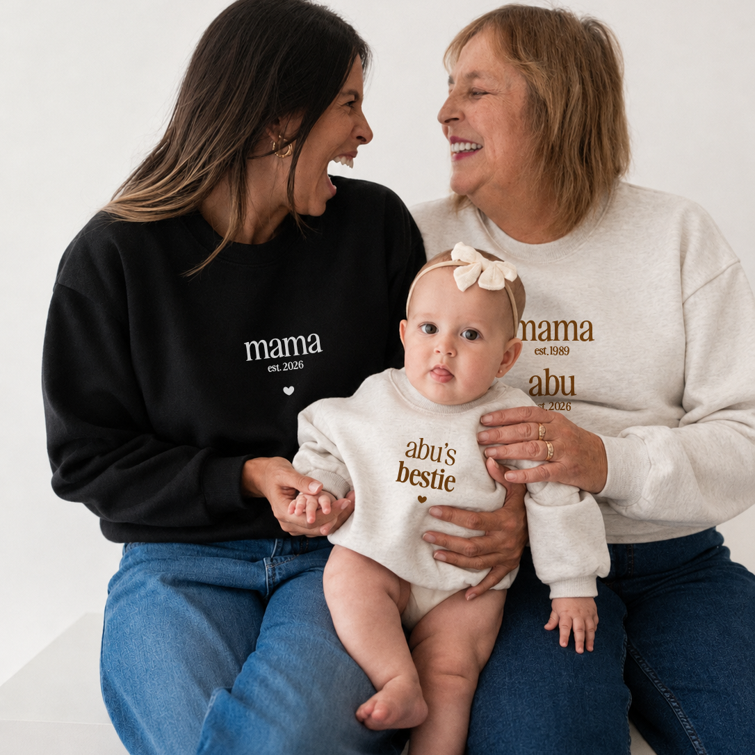 Polera KID Abu's Bestie (nombre personalizado)