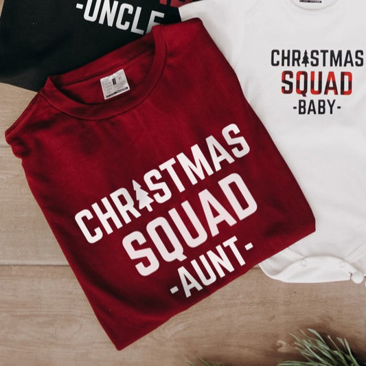 Polo de Adulto Christmas SQUAD aunt