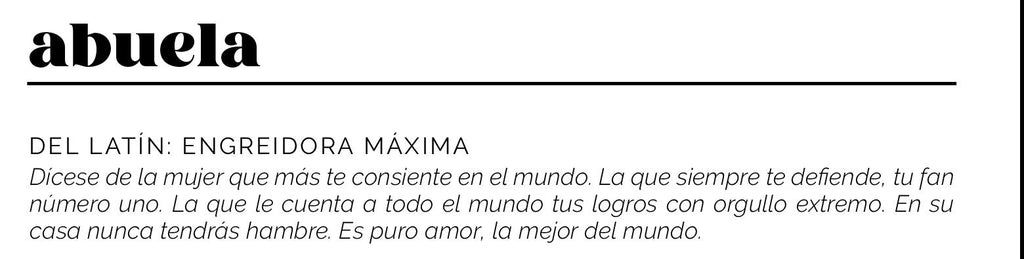Cuadro definición ABUELA