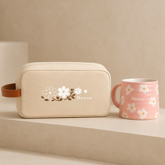 Pack Favorito - Taza Flower + Neceser Flower