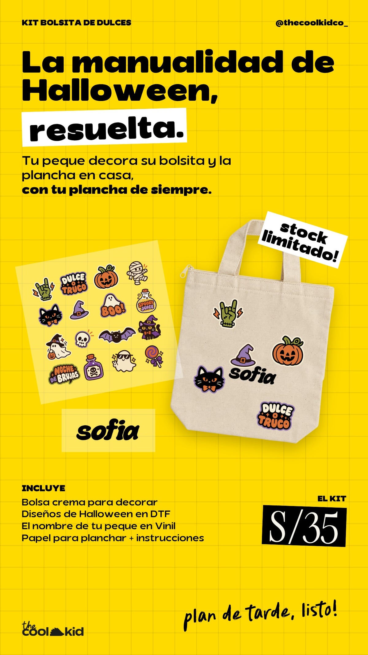 Kit bolsita de dulces de Halloween para decorar