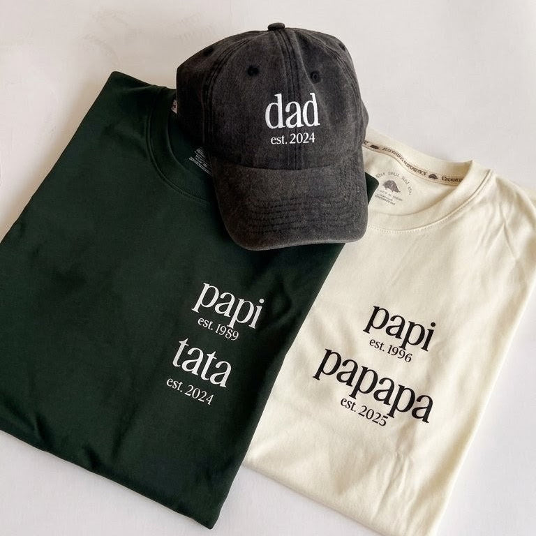 Gorra ESTAMPADA dad/abuelo est (Nombre Personalizado)
