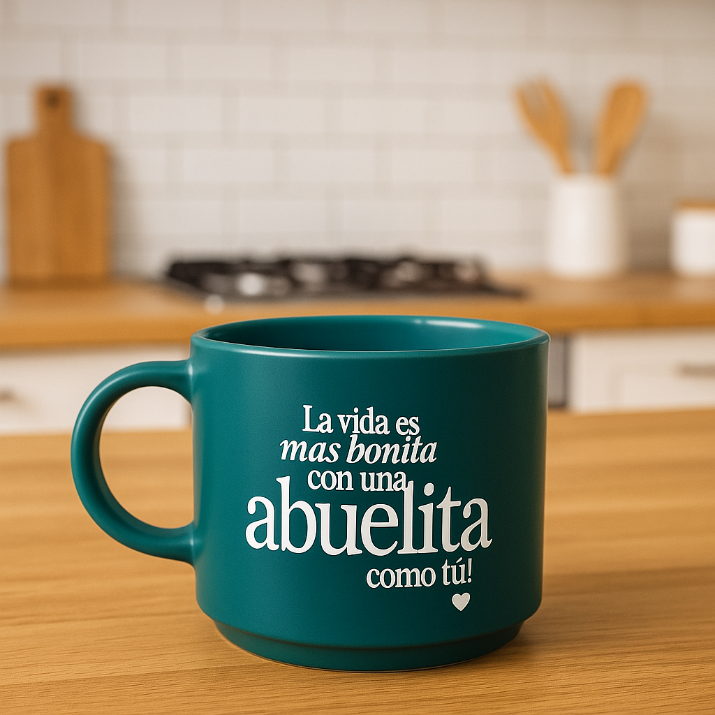 Taza La vida es más bonita con una ABUELITA como tú