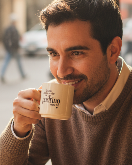 Taza La vida es más divertida con un PADRINO como tú