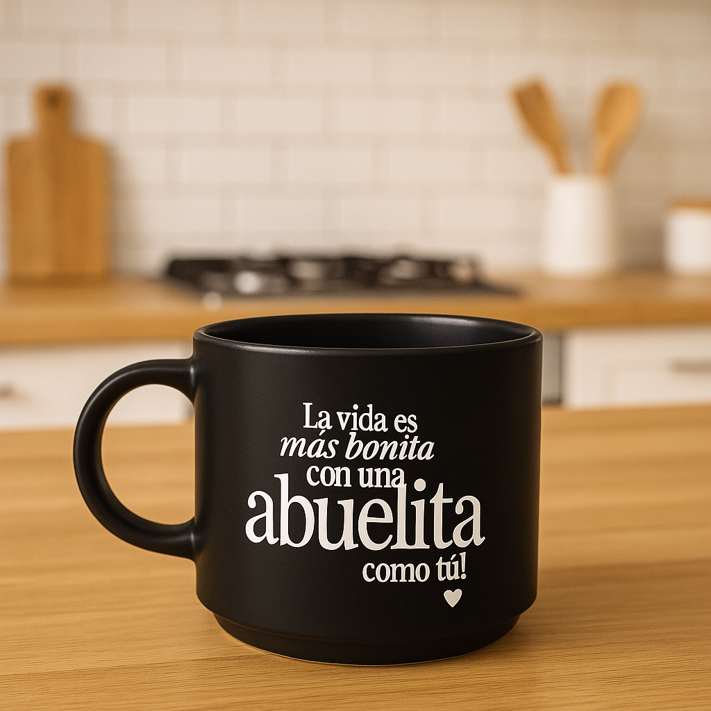 Taza La vida es más bonita con una ABUELITA como tú