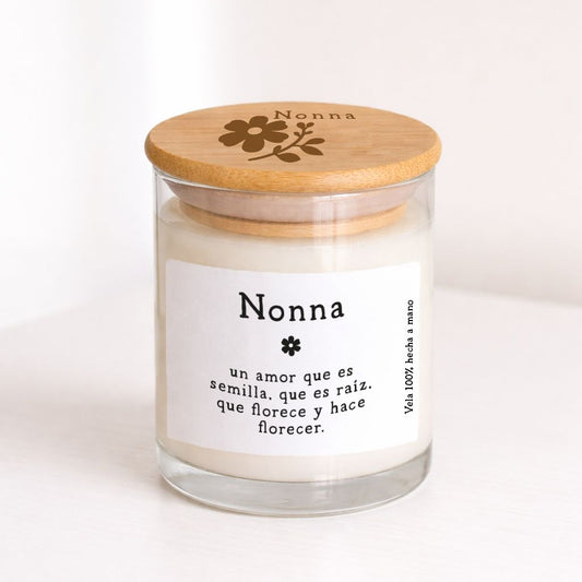 Vela Flower Un amor que es semilla - personalizado