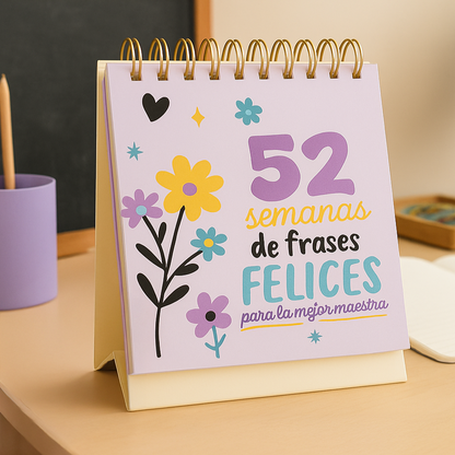 52 semanas de frases felices para la mejor maestra